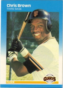 1987 Fleer Glossy #268 Chris Brown
