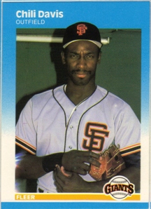 1987 Fleer Glossy #270 Chili Davis
