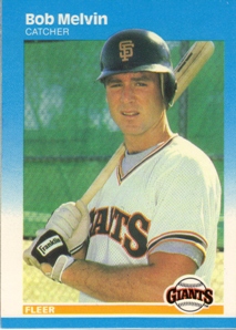 1987 Fleer Glossy #281 Bob Melvin