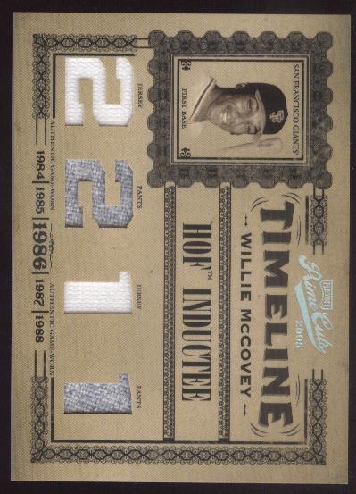 2005 Prime Cuts Timeline Material Custom Numbers #28 W.McCovey J-J-P-P/50