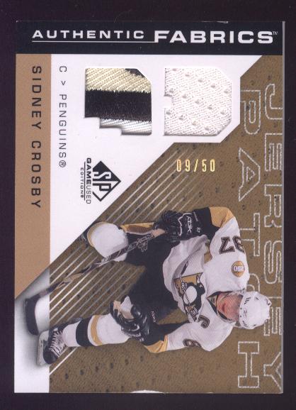 2007-08 SP Game Used Authentic Fabrics Patches #AFSC Sidney Crosby