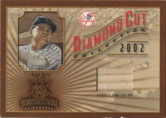 2002 Diamond Kings Diamond Cut Collection #DC97 Babe Ruth Bat/100
