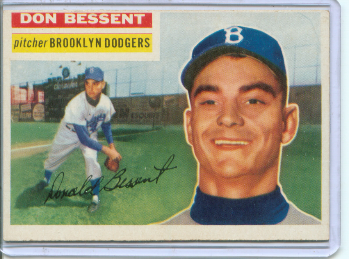 1956 Topps #184 Don Bessent RC
