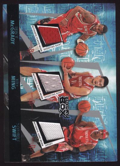 2005-06 Topps Luxury Box Triple Double 5 Relics 25 #24 Tracy McGrady/Yao Ming/Stromile Swift/Luther Head/Dikembe Mutombo