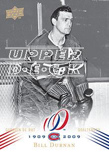 2008-09 Upper Deck Montreal Canadiens Centennial #9 Bill Durnan
