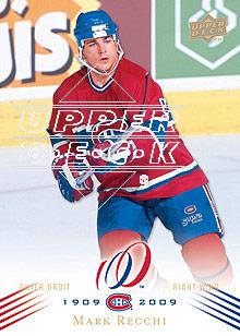 2008-09 Upper Deck Montreal Canadiens Centennial #38 Mark Recchi