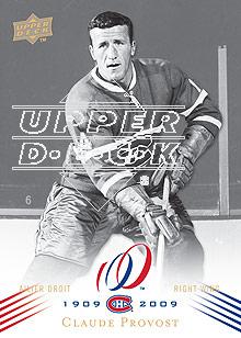 2008-09 Upper Deck Montreal Canadiens Centennial #50 Claude Provost