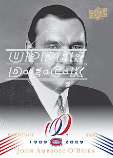 2008-09 Upper Deck Montreal Canadiens Centennial #71 John Ambrose O'Brien