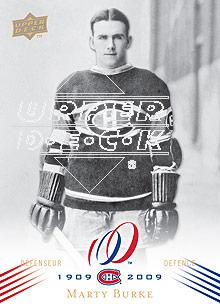 2008-09 Upper Deck Montreal Canadiens Centennial #109 Marty Burke