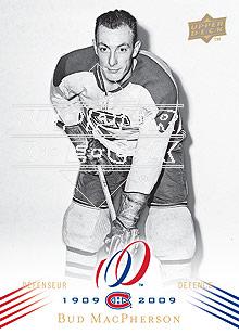 2008-09 Upper Deck Montreal Canadiens Centennial #131 Bud MacPherson