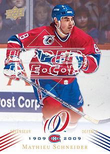 2008-09 Upper Deck Montreal Canadiens Centennial #135 Mathieu Schneider