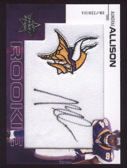2007 Leaf Rookies and Stars #242 Aundrae Allison/249 AU RC