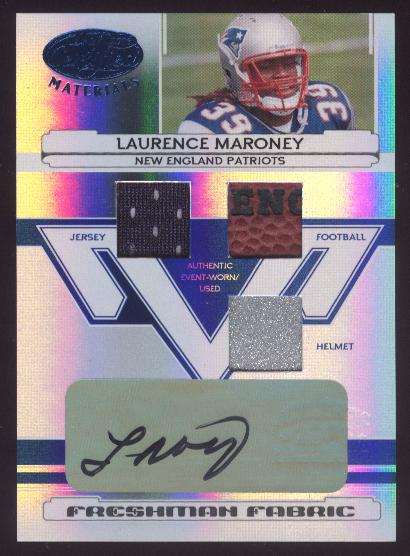 2006 Leaf Certified Materials Mirror Blue Materials #202 Laurence Maroney AU