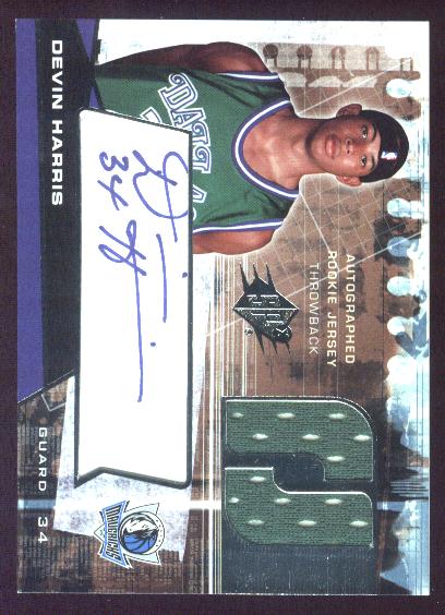 2004-05 SPx Throwback #144 Devin Harris JSY AU