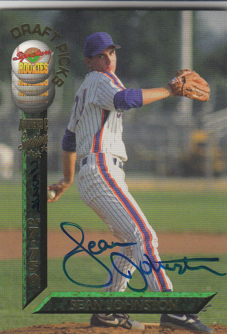 1994 Signature Rookies Draft Picks Signatures #33 Sean Johnston