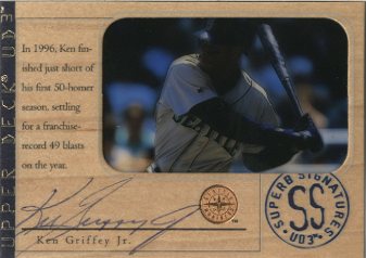 1997 UD3 Superb Signatures #2 Ken Griffey Jr. front image