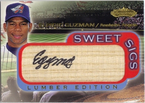 2001 Fleer Showcase Sweet Sigs Lumber #11 Elpidio Guzman