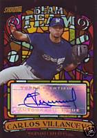 2008 Stadium Club Beam Team Autographs #CVI Carlos Villanueva B