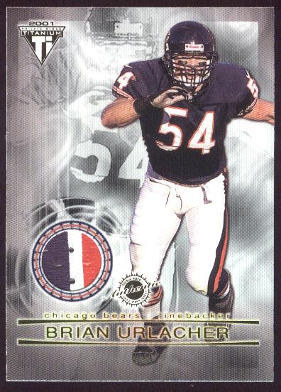 2001 Titanium Double Sided Jerseys #61 Brian Urlacher/Zach Thomas