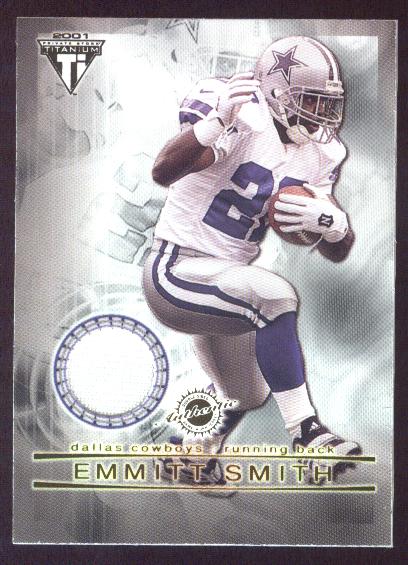 2001 Titanium Double Sided Jerseys #77 Emmitt Smith/Eddie George