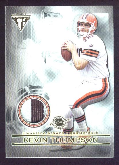 2001 Titanium Double Sided Jerseys Patches #68 Kevin Thompson/Jamel White