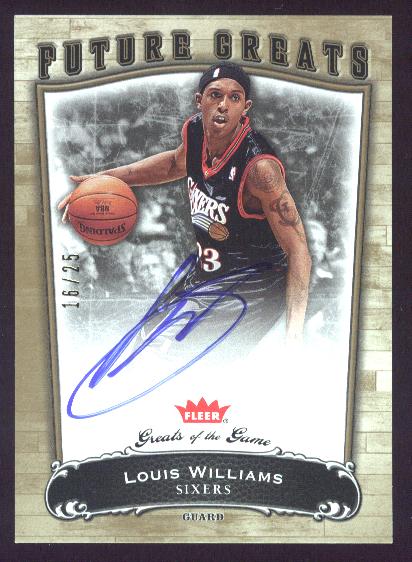 2005-06 Greats of the Game Gold #133 Louis Williams AU