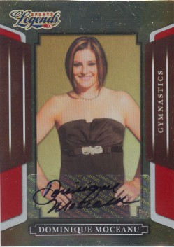 2008 Donruss Sports Legends Signatures Mirror Red #81 Dominique Moceanu/219