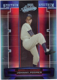 2005 Absolute Memorabilia Spectrum Silver #140 Johnny Podres/150