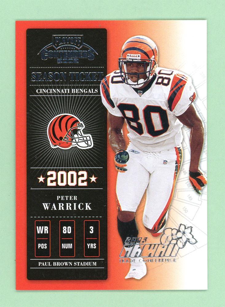 2002 Playoff Contenders Hawaii 2003 #18 Peter Warrick