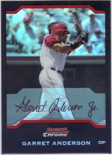 2004 Bowman Chrome Refractors #1 Garret Anderson
