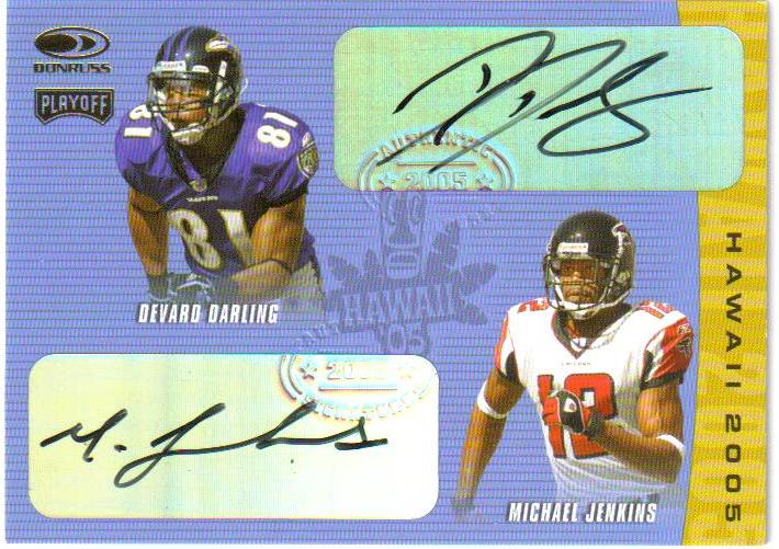 2005 Donruss/Playoff Hawaii Trade Conference Autographs #16 Michael Jenkins/Devard Darling