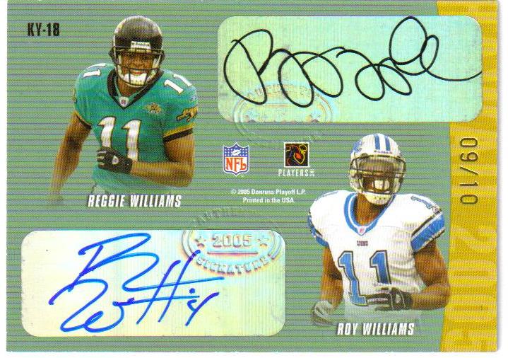 2005 Donruss/Playoff Hawaii Trade Conference Autographs #18 Roy Williams/Michael Clayton/Lee Evans/Reggie Williams