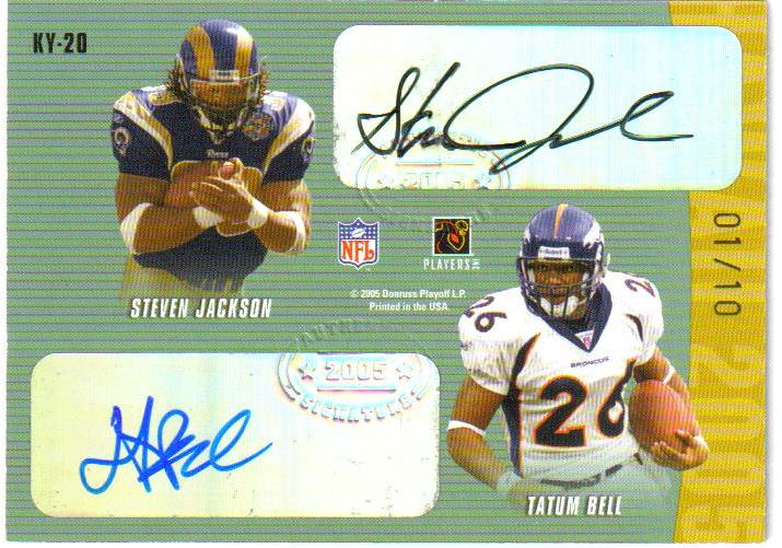 2005 Donruss/Playoff Hawaii Trade Conference Autographs #20 Kevin Jones/Greg Jones/Steven Jackson/Tatum Bell