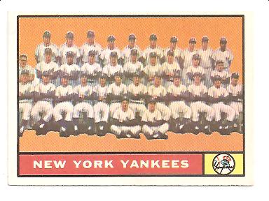 1961 Topps #228 New York Yankees TC