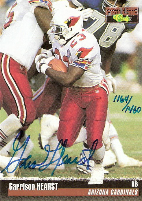 1995 Pro Line Autographs #55 Garrison Hearst/1460