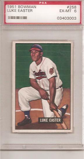1951 Bowman #258 Luke Easter RC