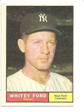 1961 Topps #160 Whitey Ford UER/Incorrectly listed/as 5'0 tall