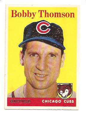 1958 Topps #430 Bobby Thomson