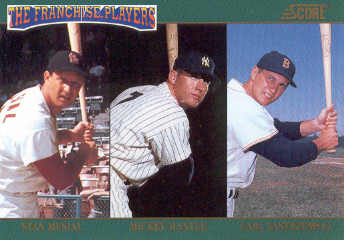 1992 Score Franchise #4 Musial/Mantle/Yaz