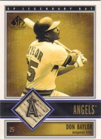 2002 SP Legendary Cuts Game Bat #BDBA Don Baylor DP