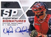 2008 SPx Superstar Signatures Silver #VM Victor Martinez