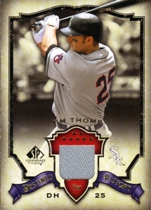 2008 SP Legendary Cuts Destined for History Memorabilia #JT Jim Thome