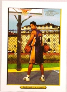 2006-07 Topps Turkey Red White #221 Jordan Farmar RC Ad Back   