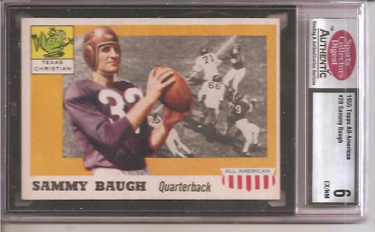 1955 Topps All American #20 Sammy Baugh