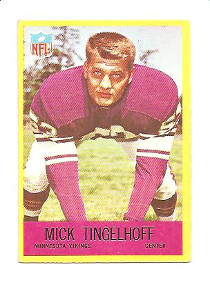 1967 Philadelphia #107 Mick Tingelhoff