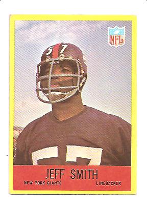 1967 Philadelphia #118 Jeff Smith LB RC