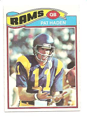 1977 Topps #18 Pat Haden RC