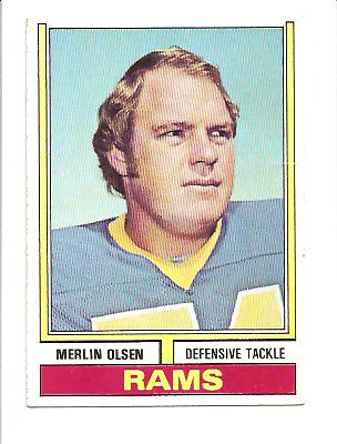 1974 Topps #205 Merlin Olsen front image