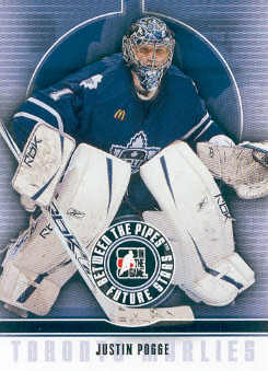 2008-09 Between The Pipes #26 Justin Pogge