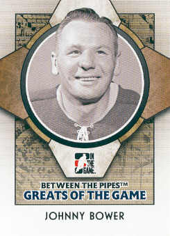 2008-09 Between The Pipes #77 Johnny Bower